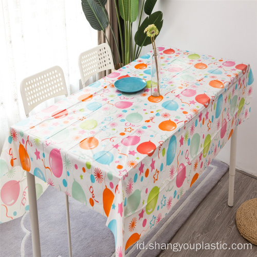 Mewarnai PEVA Party Table Cover